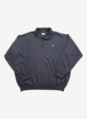 Vintage Lacoste Wollpullover grau
