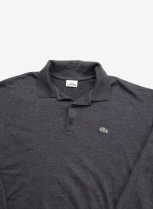 Vintage Lacoste Wollpullover grau