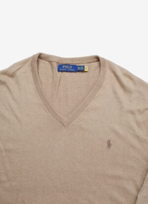 Polo Ralph Lauren V-Neck Strickpullover camel
