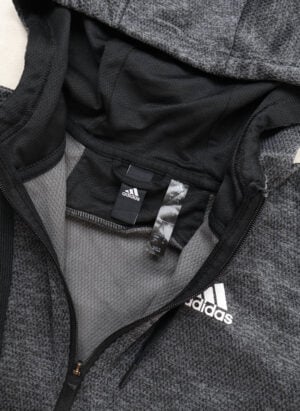 Adidas Climawarm Zip-Hoodie grau meliert