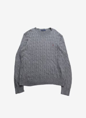 Polo Ralph Lauren Cable Strickpullover grau