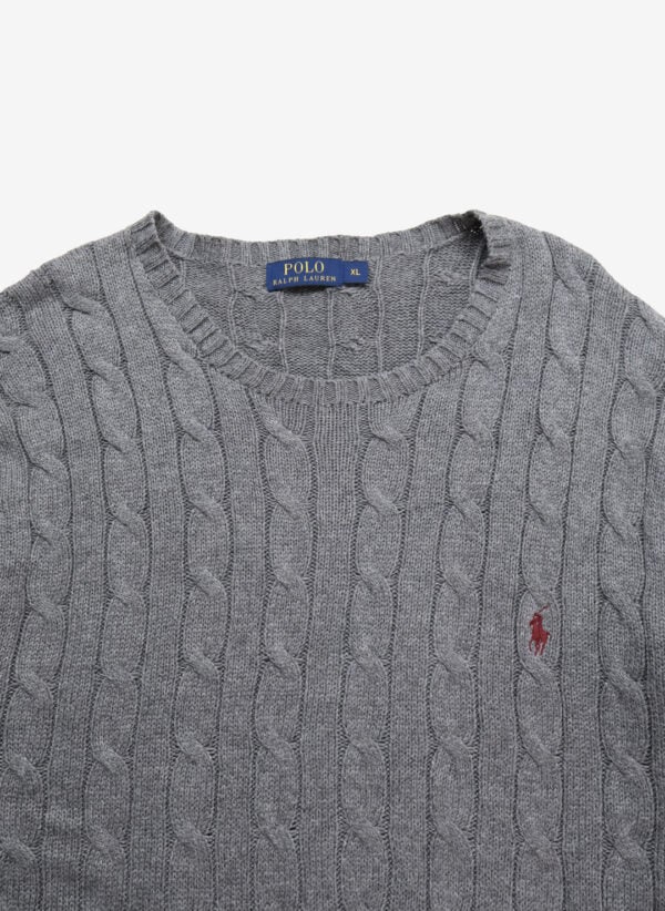 Polo Ralph Lauren Cable Strickpullover grau
