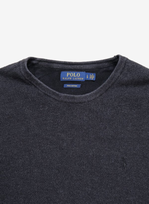 Polo Ralph Lauren Pima Cotton Strickpullover dunkelgrau