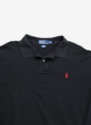 Vintage Polo Ralph Lauren Longsleeve Poloshirt schwarz