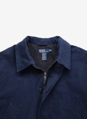 Vintage Polo Ralph Lauren Kurzmantel navy mit Fleece-Futter
