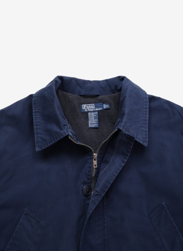 Vintage Polo Ralph Lauren Kurzmantel navy mit Fleece-Futter