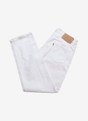 Vintage 90s Levi’s 501 Jeans weiß