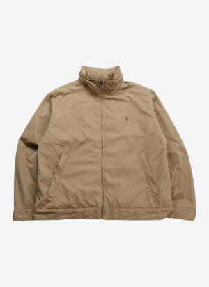 Vintage Polo Ralph Lauren Outdoor Jacke beige mit Fleecefutter
