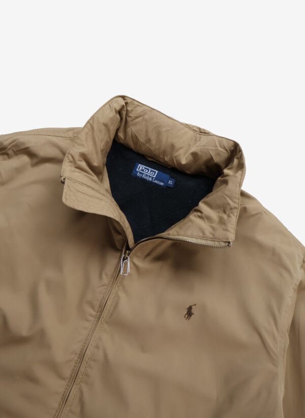 Vintage Polo Ralph Lauren Outdoor Jacke beige mit Fleecefutter