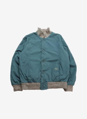 Vintage 80s Lacoste Wendejacke Harrington grün beige