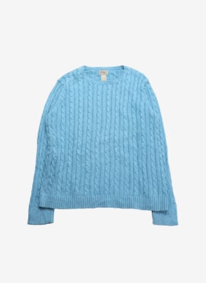 L.L.Bean Damen Cable Strickpullover türkis