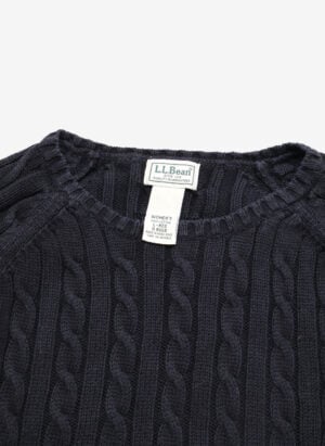 L.L.Bean Damen Strickpullover Cable schwarz