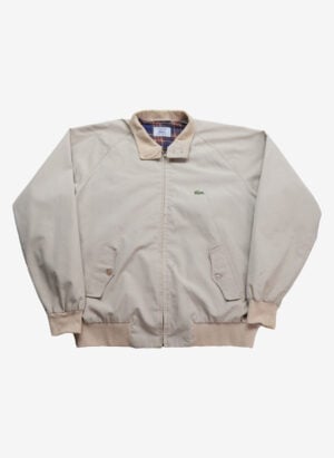 Vintage 80s Izod Lacoste Harrington Jacke beige