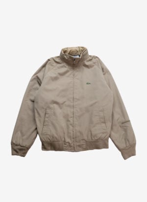 Vintage 80s Izod Lacoste Harrington Jacke beige